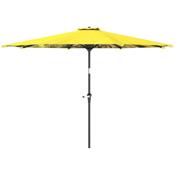 Rootz Parasol Ø294CM - Garden Paraply - Outdoor Canopy - Easy Tilt & Crank - 180 GSM Polyester - 294 cm x 247 cm