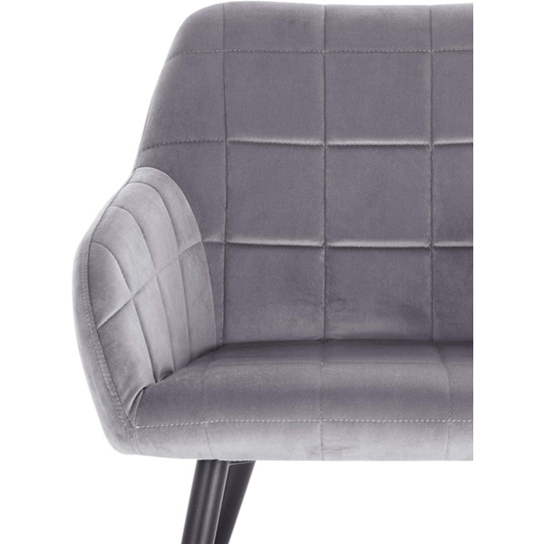 Rootz Set med 6 matstolar - Fåtöljer - Sammetssittplatser - Bekväm och ergonomisk - Stabil & Robust - Mångsidig design - 49cm x 43cm x 81cm