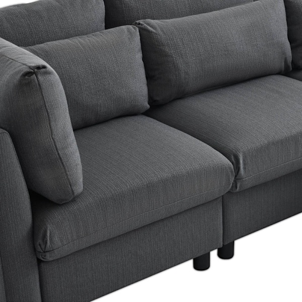 Rootz Modern 3-sæders hjørnesofa - Komfortabel sofa - Ergonomisk sofa - Rygstøtte - 220L x 157P x 81H cm