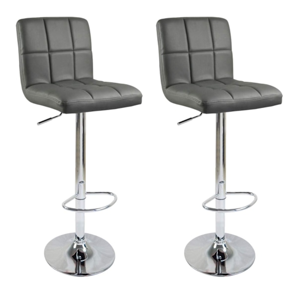 Rootz justerbar vridbar barpall - Bänkpall - Höjdjusterbara stolar - Bekväm vadderad sits - Stabil metallbas - Slitstarkt konstläder - 92cm-114cm x 38