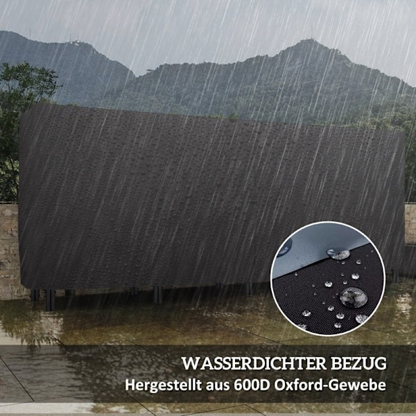 Rootz Brændestativ - Brændeholder - Træopbevaring - 0,67 m³ Kapacitet - 200 kg belastning - Oxford Polyester Cover - 240 cm x 36 cm x 99 cm