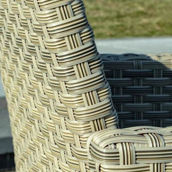 Rootz Polyrattan Havemøbelsæt - Havemøbler - Havesæt - Loungesæt - Loungemøbler med sofabord - Aluminium - Sædehynder - Brun/grå - 193L x 77W x 80,5H