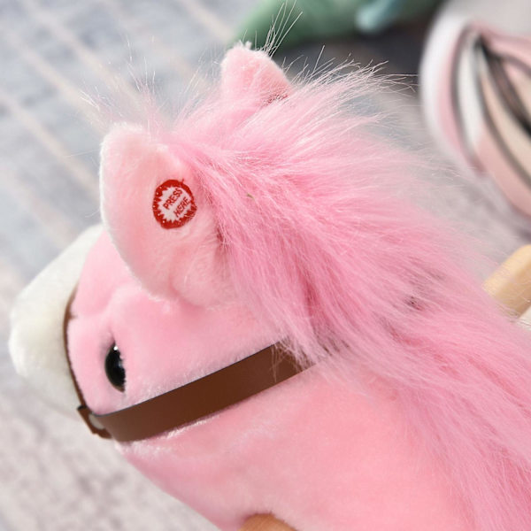 Rootz Children Gyngehest - Pink - Plys, træ, stål - 25,59 cm x 12,79 cm x 24,01 cm