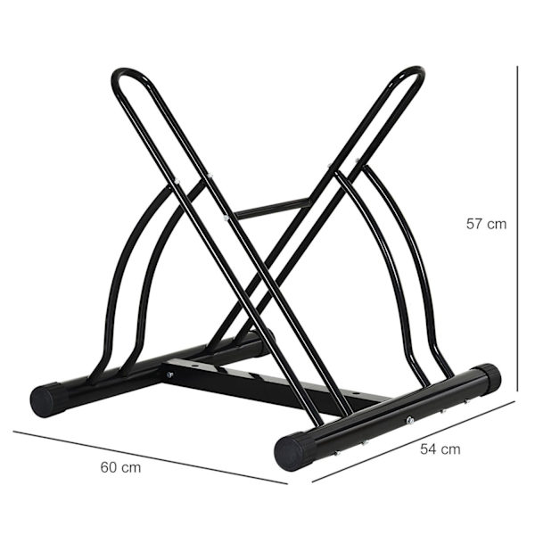 Rootz Universal Cykelstativ - Sort - Metal - 23,62 cm x 21,25 cm x 22,44 cm