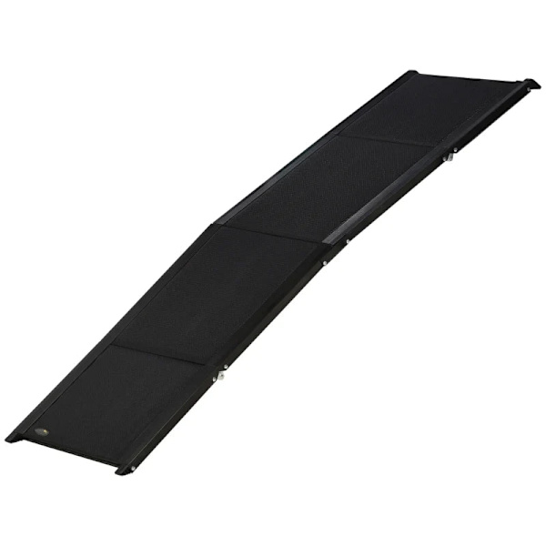 Rootz Pet Ramp - Sammenfoldelig - Skridsikker - Hunde op til 40 kg - Sort - 158 cm x 43,5 cm x 2,5 cm