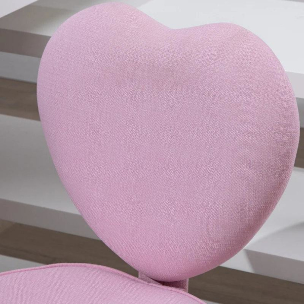 Rootz Skrivebordsstol - Stol drejelig - Stol Computer - Stol - Stolesæde - Pink - 40 x 50 x 79-89 cm