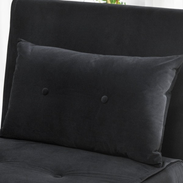 Rootz vilstol - Fåtölj - Enkelsäng - Ultimate Comfort - Justerbart ryggstöd - Sammetstyg - 77cm x 88cm x 83cm