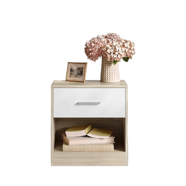 Rootz Bedside Table - Side Bord - Natbord - Med skuffe - Stilfuld opbevaringsløsning - 28 x 39 x 41 cm