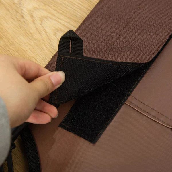 Rootz-koiran sänky - Lemmikkien sänky - Korotettu koiran sänky - Ulkona oleva koiran lepotuoli - Hengittävä - Taffeta kahvi - 122 x 92 x 108cm