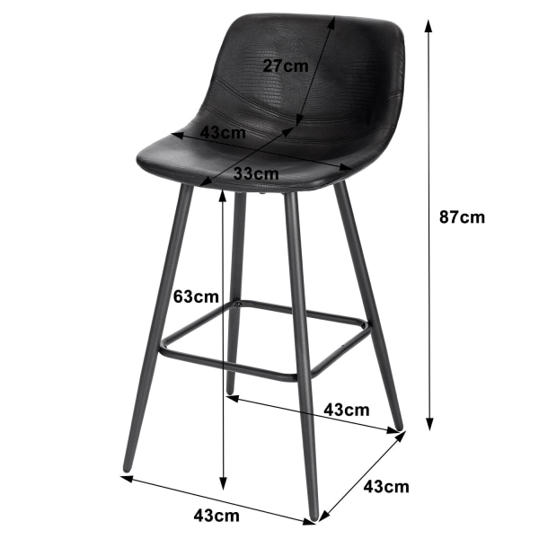 Rootz Barstole - Bordstole - Siddeløsning - Køkkenstole - Forhøj