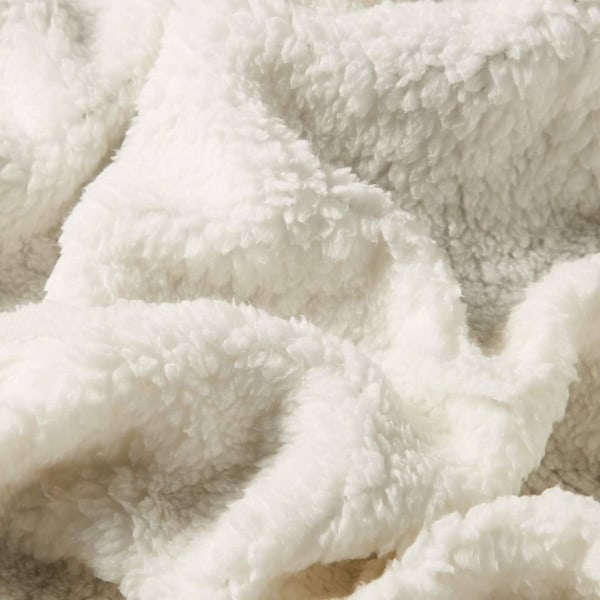 Rootz Flanell Sherpa-filt - Vändbart inlägg - Sängöverdrag i fleece - Hudvänlig - 150cm x 200cm / 220cm x 240cm