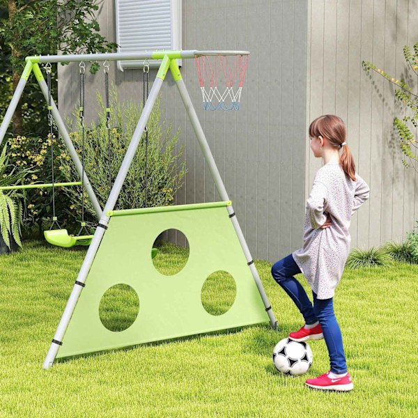 Rootz Children's Swing Set - Rock Seats - Legepladsudstyr - Vejrbestandig - 238 cm x 180 cm x 182 cm