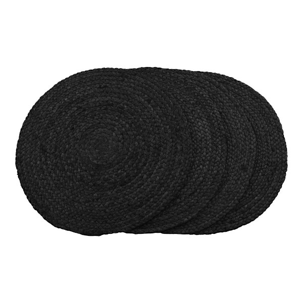 Rootz Bombay Placemats - Pöytämatot - Jute -lasinaluset - maalaismainen viehätys - Ø38cm x 0,5cm