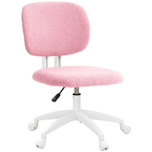 Rootz Kontorstol - Computerstol - Drejestol - Højdejusterbar - Skumpolstring - Pink - 48 cm x 53 cm x 80-90 cm