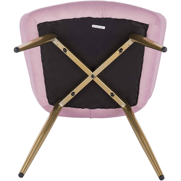 Rootz 4 Velvet-ruokailutuolin setti - Pehmustetut tuolit - Kultaiset jalat - Mukavat ja ergonomiset - Kestävä ja tukeva - Monipuolinen muotoilu - 43 c