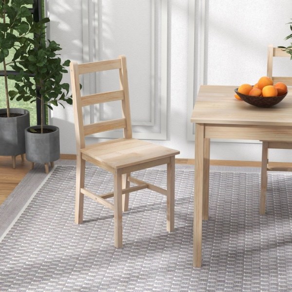 Rootz 5-delad matbordsset - Matsalsmöbler - Matsalsset i furu - Utrymmesbesparande design - Högkvalitativa material - Golvskydd - Bord: 118L x 73W x 7