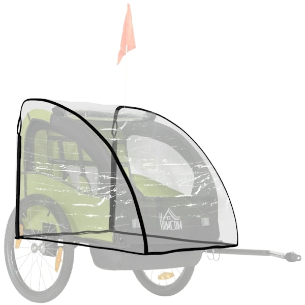 Rootz regnskydd för barncykelvagn - Vattentätt skydd - Barnsäkert skydd - Giftfri polyeten - 76cm x 61cm x 61cm