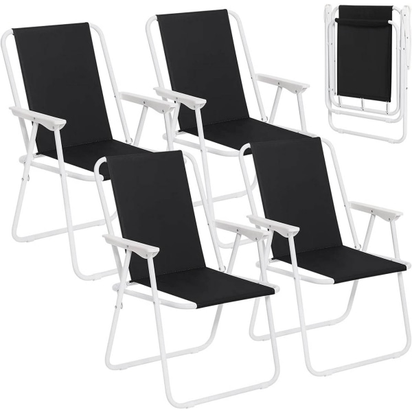 Rootz Ultralight Campingstol - Bærbar Foldestol - Let, kompakt, holdbar - Ingen samling påkrævet - Vandafvisende 600D Oxford-stof - 58 cm x 53 cm x 76