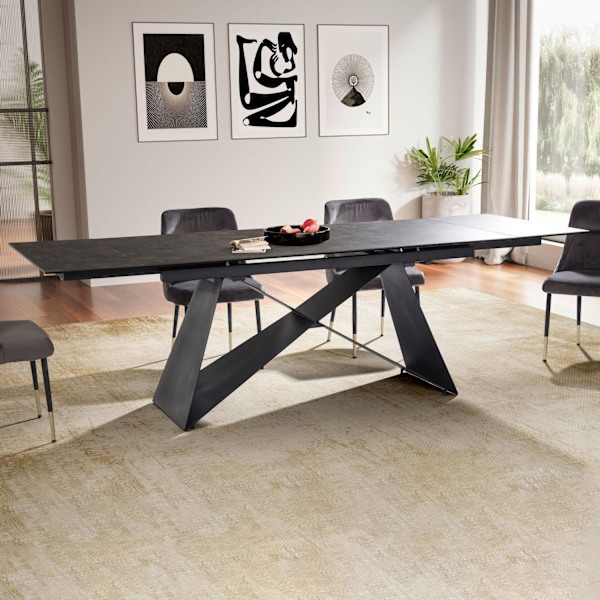 Rootz Stor spisebord - Moderne design - Rektangulært bord - Sæder 12 - 180-260 cm x 95 cm x 78 cm