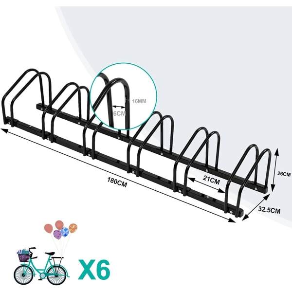 Rootz Cykelställ i galvaniserat järn - Cykelställ - Cykelhållare - Hållbar & väderbeständig - Enkel montering - Universal passform - 160,5 cm x 32 cm