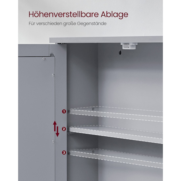 Rootz Dove Grey Spejlskab - Badeværelsesopbevaring - Vægmonteret organisering - MDF-konstruktion - Rummeligt interiør - Nem montering - 13 cm x 56,5 c