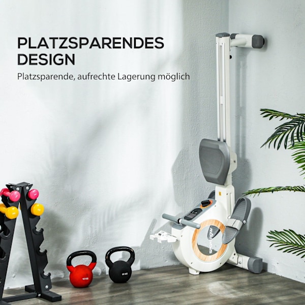 Rootz Rowing Machine - Home Trainer - Øvelsesudstyr - 16 Magnetiske niveauer - 150 kg kapacitet - 150 cm x 45 cm x 64 cm