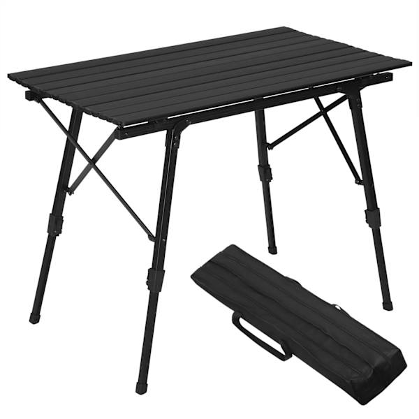 Rootz Ultimate Camping Table - Ulkopöytä - Kannettava työpöytä - Säänkestävä, Säädettävä korkeus, Kevyt - 52,2 cm x (45 cm - 72 cm) x 90 cm