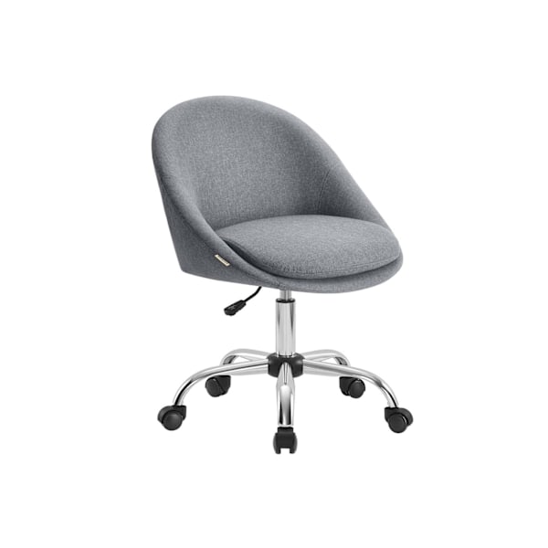 Rootz hjemmekontorstol - drejelig skrivebordsformand - Ergonomisk opgavestol - Komfortpolstring - 60x60x80-90 cm grå