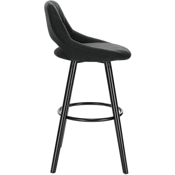 Rootz Scandinavian Barstol - Bordskammel - Høj stol - Ergonomisk design - Robust bøgetræ - Stilfuldt moderne look - 91cm x 43cm x 43cm