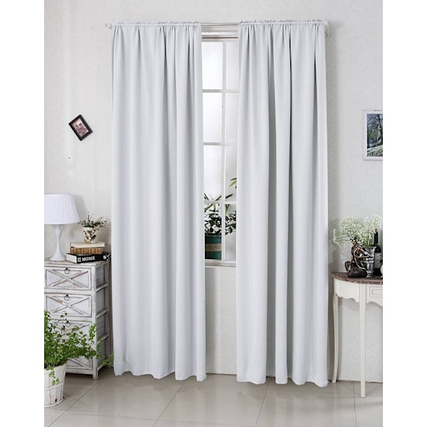 Rootz Premium mörkläggningsgardiner - Mörkläggningsgardiner - Värmeisolerade paneler - Bullerreducering - Energisparande - 135 cm x 245 cm