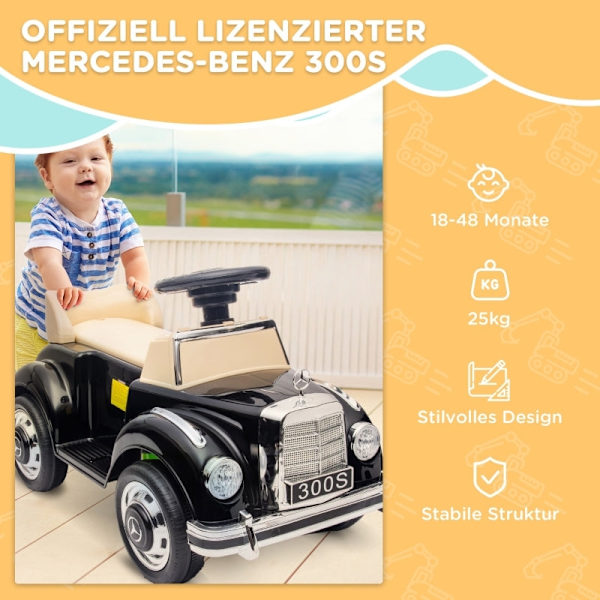 Rootz Ride-On-barnbil - Elbil för barn - Leksaksfordon - Förvaringsutrymme - Anti-rollover-enhet - 77,5 cm x 41,5 cm x 45 cm - Plast och metall - Svar