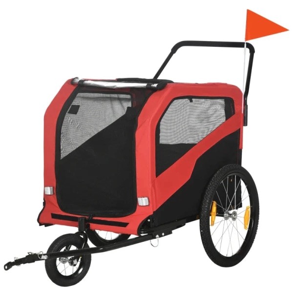 Rootz cykelanhænger til børn - Hundemærke - Lynlåsdøre - Inklusi