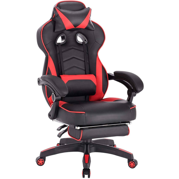 Rootz Ultimate Gaming Chair - Kontorsstol - Ergonomisk datorstol - Justerbar, hållbar, enkel montering - 121cm-128cm x 45cm-52cm