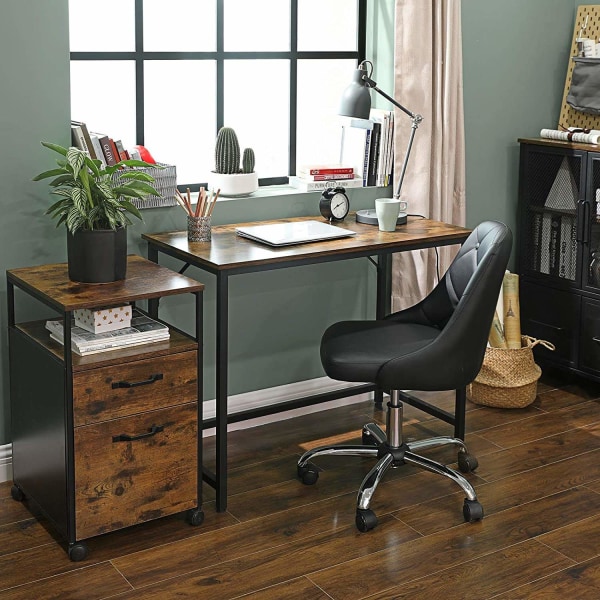 Rootz Whatcom Skrivebord - Industrielt arbejdsbord - Computerbord - Skriveborde - 100 x 50 x 75 cm (LxBxH)