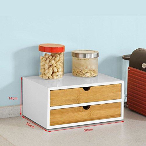 Rootz Kaffemaskine Stand & Coffee Pod Kapsel Teposer Æskeholder Organizer med 2 skuffer
