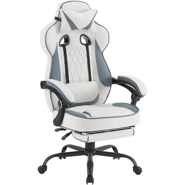 Rootz Ultimate -pelituoli - Ergonominen toimistotuoli - Tietokonetuoli - Parannettu mukavuus sisäänrakennetuilla jousilla - Tahraa hylkivä Leathaire-k
