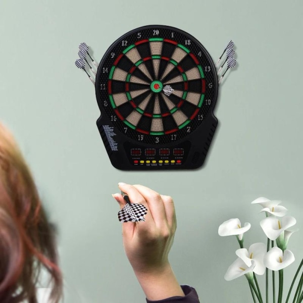 Rootz Dartboard - Elektronisk Dartboard - Dart Heads - Spel - Flerfärgad - 44L X 51,5W X 3,2D Cm