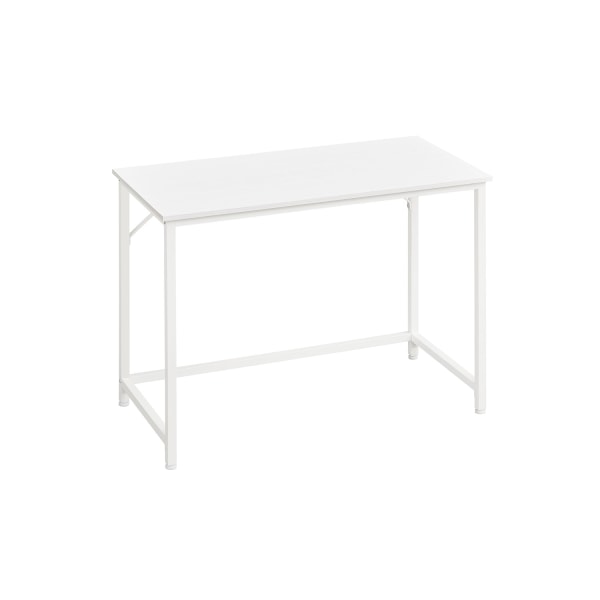Rootz Maple White Skrivebord - Studiebord - Skrivebord - Spånplade og stålkonstruktion - Rummelig overflade - Nem montering - 50cm x 100cm x 76cm