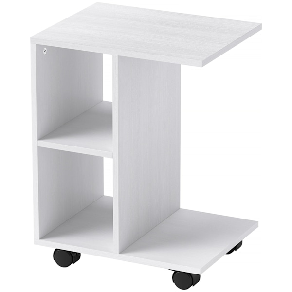 Rootz C Form sidebord - sofabord - hjørnebord - mobil fleksibilitet - E1 -spånplade - 45 x 35 x 58 cm - Hvid