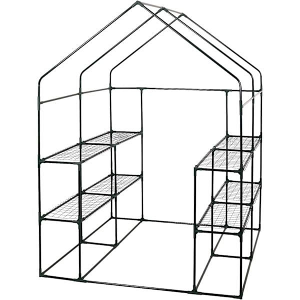 Rootz Foil Greenhouse - Puutarhakasvihuone - Kasvisuoja - Optimaalinen ilmanvaihto - Kestävä rakenne - Helppo koota - 143cm x 143cm x 195cm