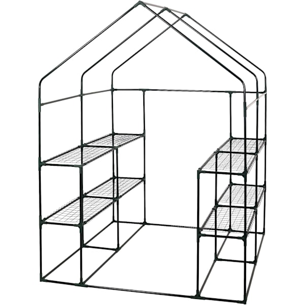 Rootz Folieväxthus - Trädgårdsväxthus - Växtskydd - Optimal klimatkontroll - Hållbar konstruktion - Enkel montering - 143cm x 143cm x 195cm