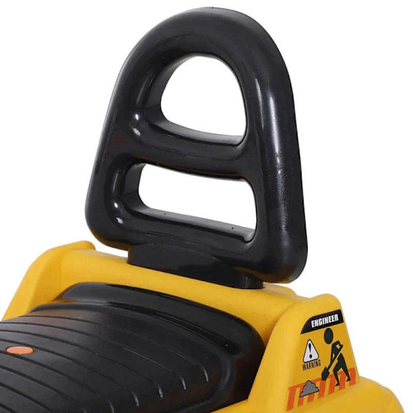 Rootz 3-i-1 Trettraktor - Ride-On Bulldozer Digger Traktor - Dravagn - Lek Bygglastbil - PP Plast - Gul - 80 cm x 26,5 cm x 39 cm