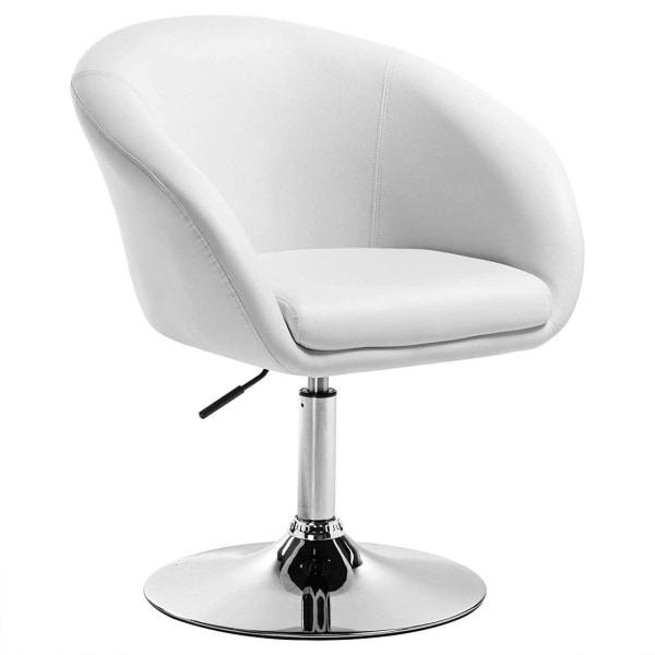 Rootz Swivel Lounge Chair - Ergonomisk kontorstol - Justerbar skrivebordsstol - Komfortabel, støttende, holdbar - Kunstlæder - 41cm x 40cm x 74-87cm