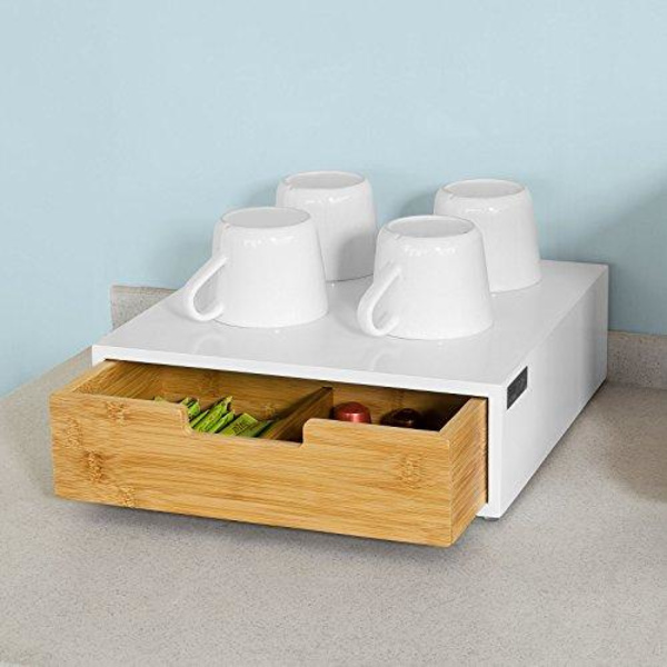 Förvaringslåda för Rootz Kaffekapsel - Kaffekapselhållare Stativ Box-Tepåsar Förvaringsväska