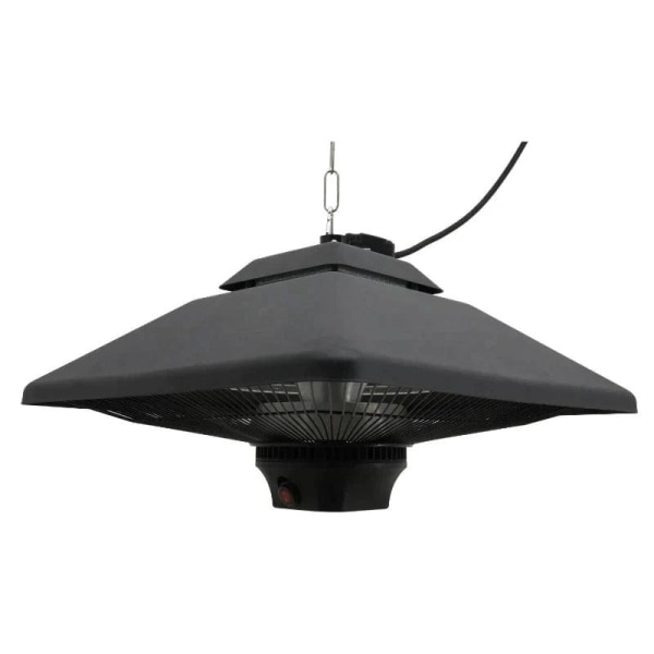 Rootz Ceiling Heater - Radiant Heater - LED Lighting - Remote Control - 2000w - 43x43x25cm