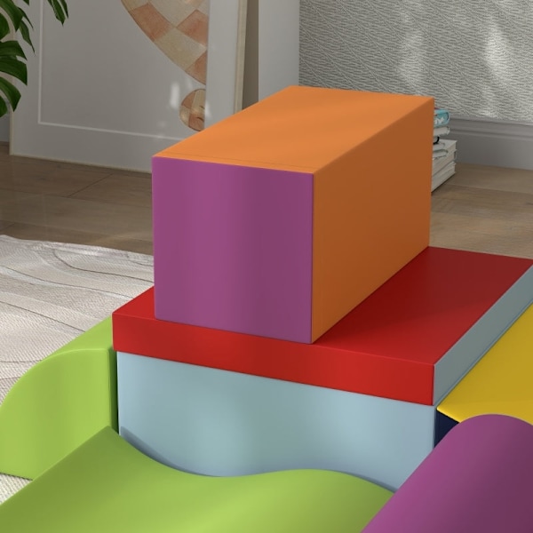 Rootz Soft Building Block Set - Skumblock - Interaktiv leksak - Stimulerar kreativitet - Flerfärgad - 40cm x 40cm x 20cm