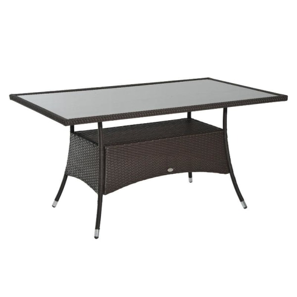Rootz Trädgårdsbord - Glasbord - Matbord - Bord - 150cm X 85cm X 74cm