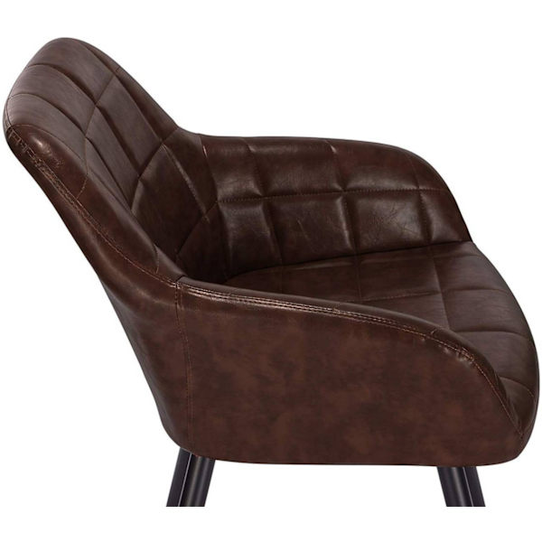 Rootz Modern Matstol - Bekväm stol - Snygga sittplatser - Ergonomisk design - Hållbar konstruktion - Vattenavvisande - 49cm x 43cm x 81cm