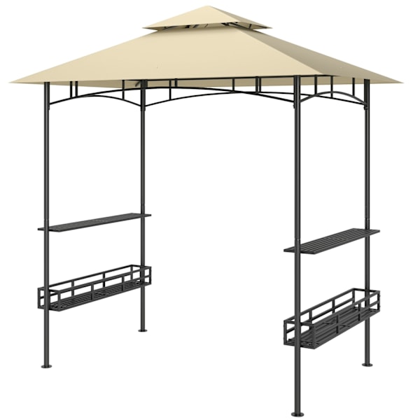 Rootz BBQ Telt - Grill -Zelt - Garden Pavilion - Luftcirkulation - 240 cm x 150 cm x 257 cm