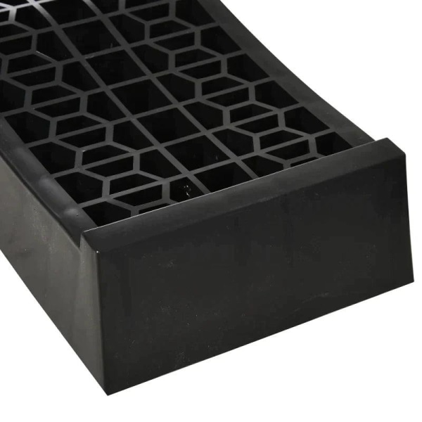 Rootz Ramp - Tröskelramp - Trottoarramp - Gummiramper - Antisladdramper - PP - Svart - 70 x 20 x 8 cm